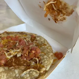 Crushed pizza