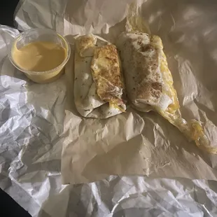 Nacho Cheese Sauce, Steak Cheesy Dipping Burritos