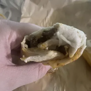 Steak Cheesy Dipping Burritos