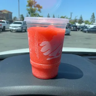 My cherry sunrise freeze - without the sunrise part apparently