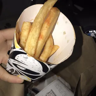 Nacho Fries - Time Limited / so many Nacho fries missing and so very cold