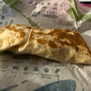 Spicy Cheesy Double Beef Burrito
