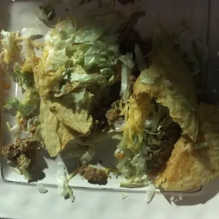 Tacos falling apart after sticking to the wrapper and inedible