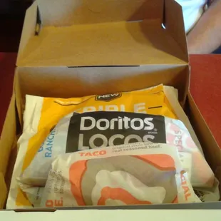 The contents of a big box.