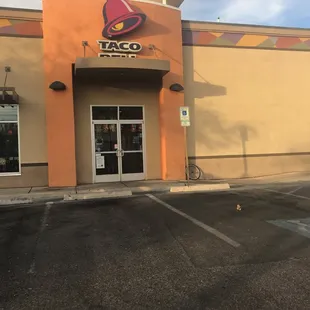 outside