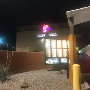 outside