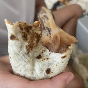 Plastic bag in the middle of my burrito