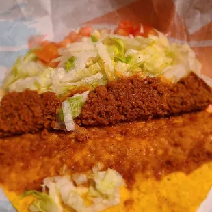 Plant Base meat alternative taco Supreme