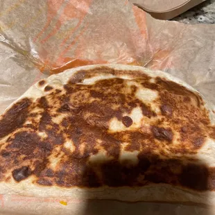 Burnt Un Cut Quesadilla