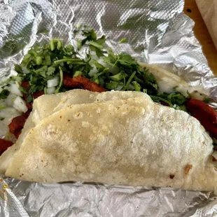 Al Pastor was very good - crispy, no pineapple