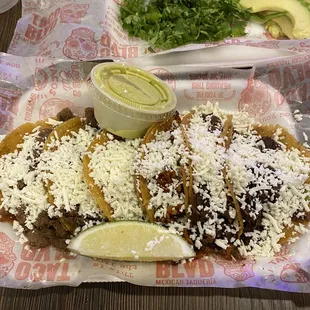 2 Tacos Barbacoa 2 Tacos Al Pastor 2 Tacos Bistec
