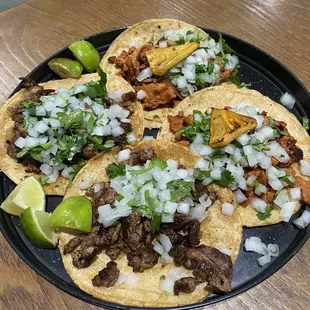 Carne al Pastor Tacos, Asada Taco