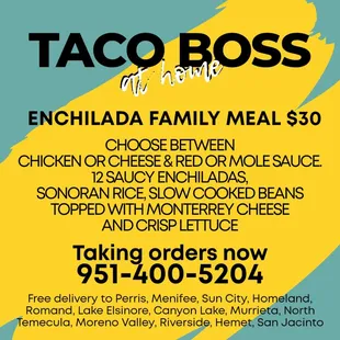 Wednesday Family Dinner (for delivery)