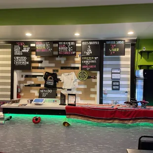 the inside of a taco bout