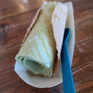 Avocado ice cream sans whip cream