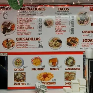 Menu, December 2023