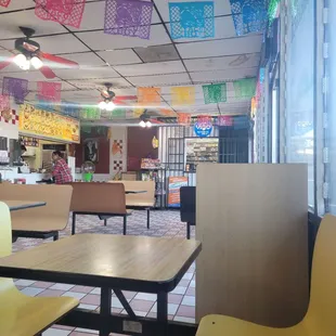 Environment,  no busy clean the tables and sweep while no one&apos;s around.