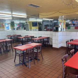 Main seating area inside of Taco Boy