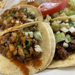 Combination taco plate