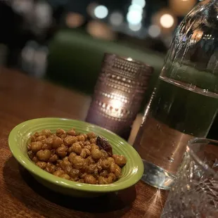 Some crunchies while you wait. They'll make you thirsty. Goes great with a marg :)