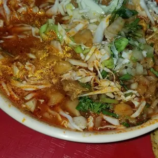 Pozole de puerco, very good