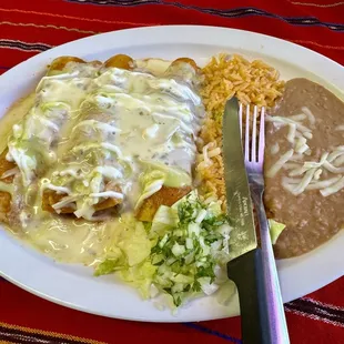 Chicken Enchiladas entree