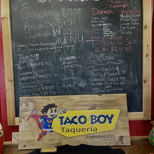 Updated Menu