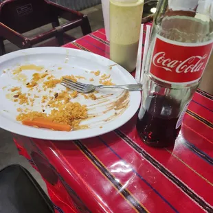 Deliciously finished... washed down with real Coca-Cola original recipe with sugar (not corn sweeteners.