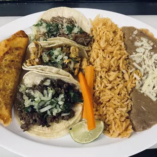 The Taco Sampler Plate