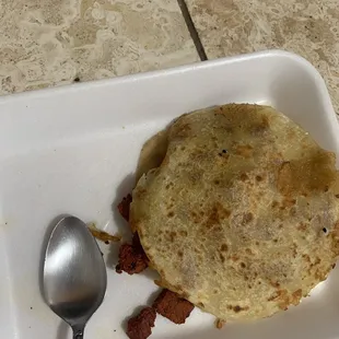 Small pastor quesadilla