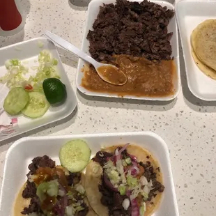 Tacos Al Asada Plate