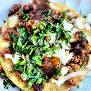 Carne Asada taco!  It's a good time!
