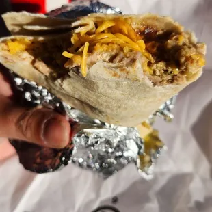 Chile verde burrito