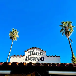 outside Taco Bravo