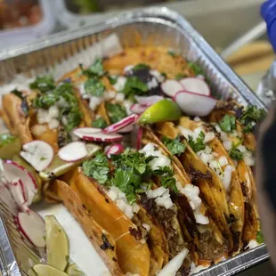 Birria Tacos with cheese. Birria Tacos near me