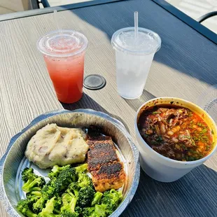 The have Wild Caught Salmon, this plate taste Amazing!! Birria Ramen is so great also! We are definitely coming back!