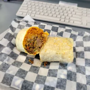 Carne asada burrito...