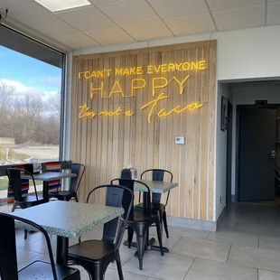 the inside of a restaurant