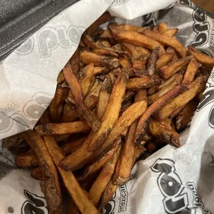 Burn oily fries