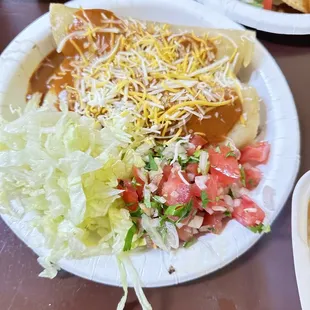 Enchiladas de asada (steak)