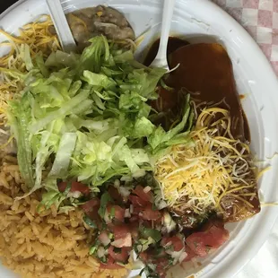 Queso Enchilada Plate