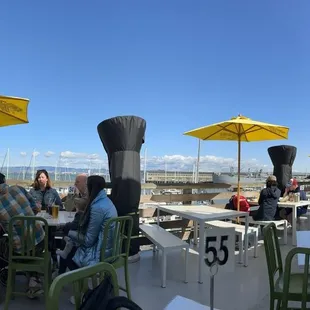 The view from the patio dining area.