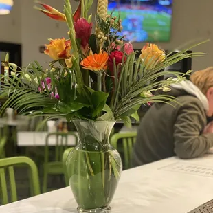 TV in the restaurant for watching the game/sports