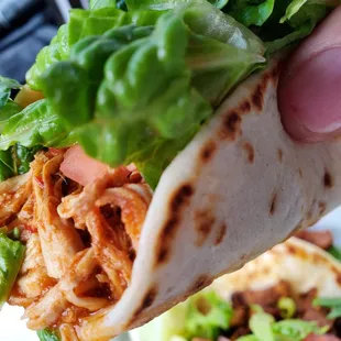 Pollo - (Grilled chicken) add lettuce and tomato - could not tell difference between this and chipotle chicken