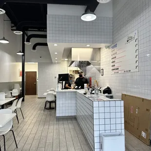 interior, sushi and sashimi