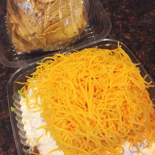 Small Taco Salad with chips. $6.99