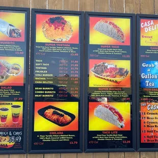 Drive Thru Menu
