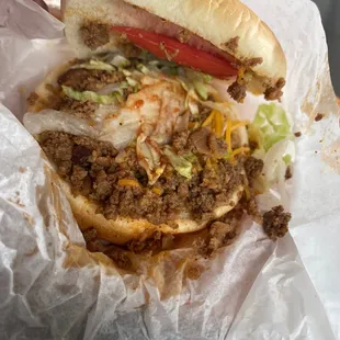 Taco Burger!  Delicious!!