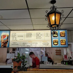 the menu of a mexican restaurant