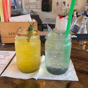 Chela Fresca margarita and mango daiquiri